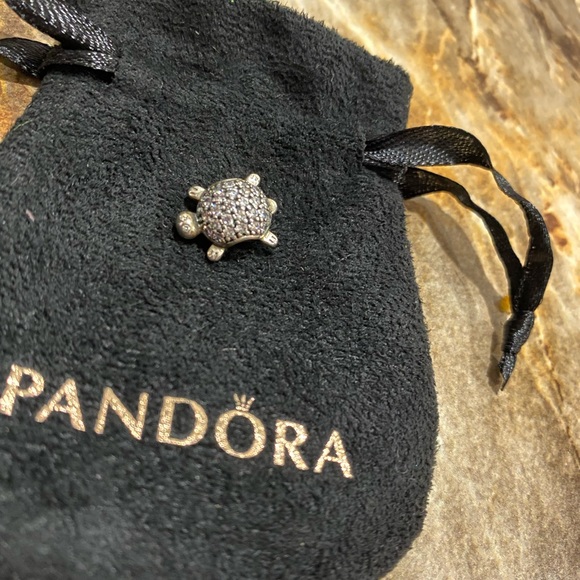 Pave Turtle Pandora Charm - Picture 3 of 3
